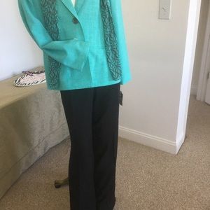 2 piece Pants suit with scarf